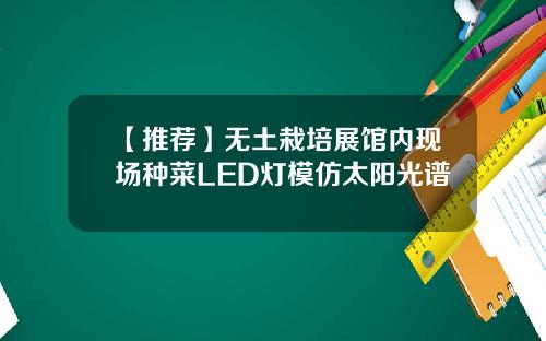 【推荐】无土栽培展馆内现场种菜LED灯模仿太阳光谱