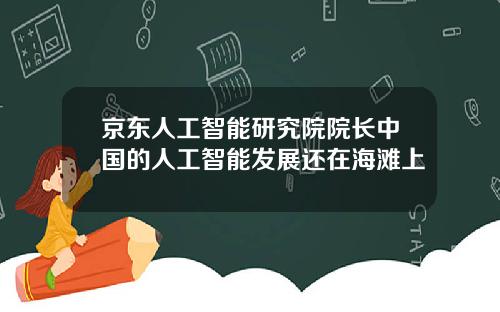 京东人工智能研究院院长中国的人工智能发展还在海滩上