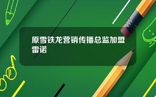 原雪铁龙营销传播总监加盟雷诺