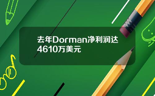 去年Dorman净利润达4610万美元