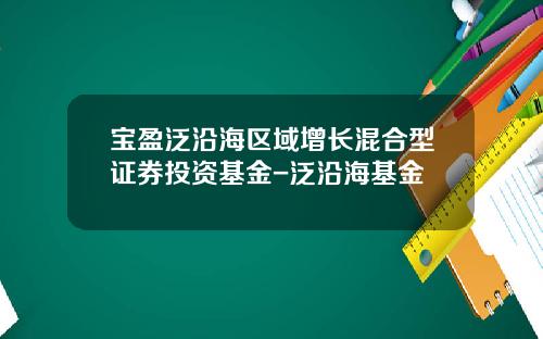 宝盈泛沿海区域增长混合型证券投资基金-泛沿海基金