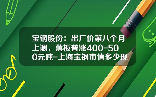 宝钢股份：出厂价第八个月上调，薄板普涨400-500元吨-上海宝钢市值多少现在