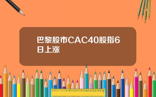 巴黎股市CAC40股指6日上涨