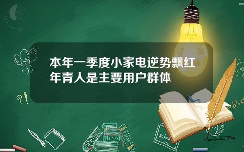 本年一季度小家电逆势飘红年青人是主要用户群体