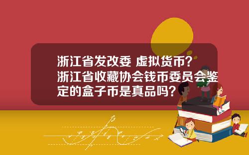 浙江省发改委 虚拟货币？浙江省收藏协会钱币委员会鉴定的盒子币是真品吗？