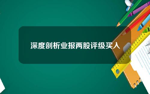深度剖析业报两股评级买入