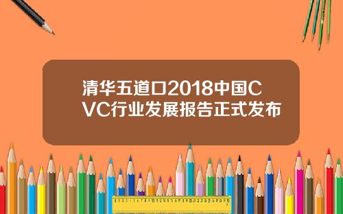 清华五道口2018中国CVC行业发展报告正式发布