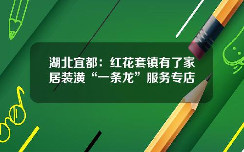 湖北宜都：红花套镇有了家居装潢“一条龙”服务专店