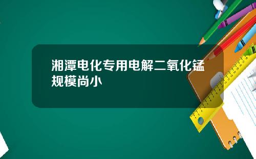 湘潭电化专用电解二氧化锰规模尚小