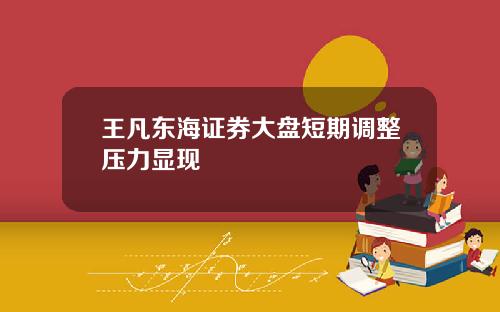 王凡东海证券大盘短期调整压力显现