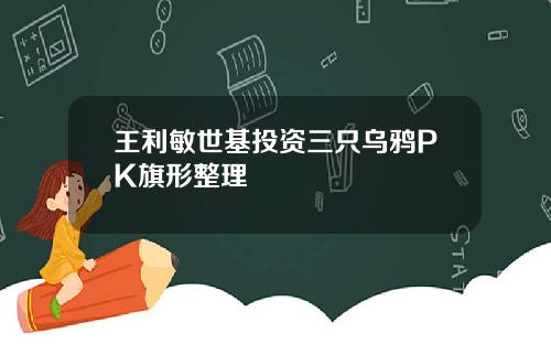 王利敏世基投资三只乌鸦PK旗形整理