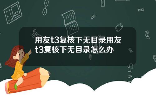 用友t3复核下无目录用友t3复核下无目录怎么办