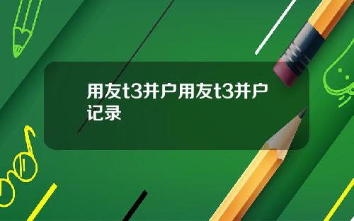 用友t3并户用友t3并户记录