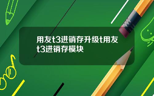 用友t3进销存升级t用友t3进销存模块