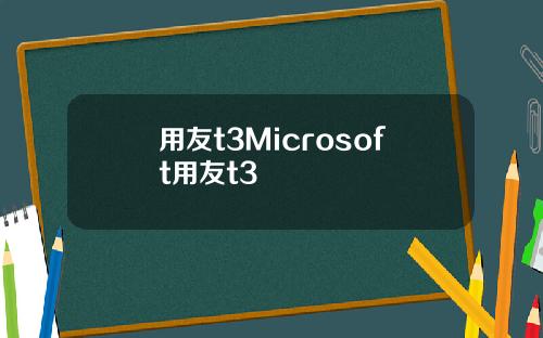 用友t3Microsoft用友t3