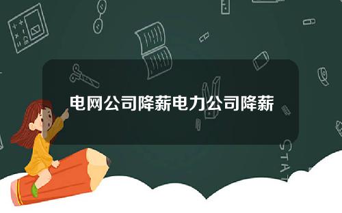 电网公司降薪电力公司降薪