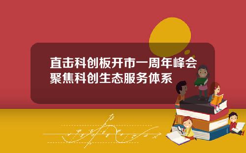 直击科创板开市一周年峰会聚焦科创生态服务体系