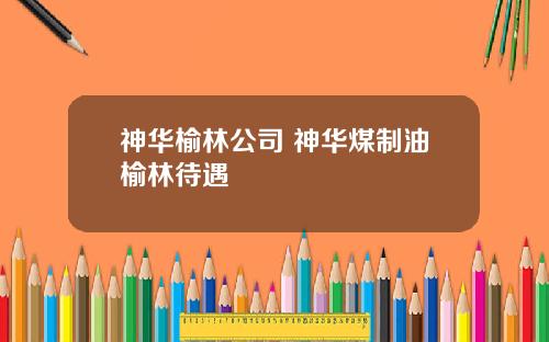 神华榆林公司 神华煤制油榆林待遇