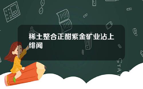 稀土整合正酣紫金矿业沾上绯闻
