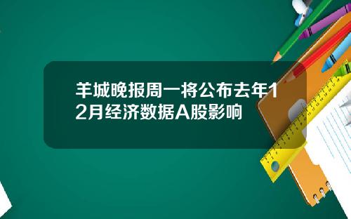羊城晚报周一将公布去年12月经济数据A股影响