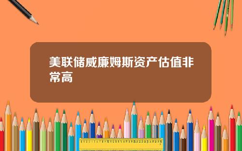 美联储威廉姆斯资产估值非常高