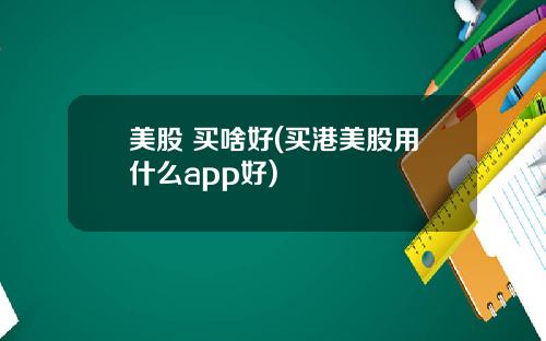 美股 买啥好(买港美股用什么app好)