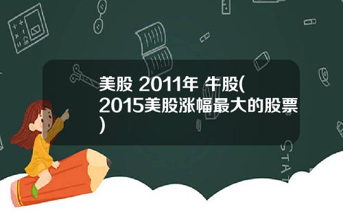 美股 2011年 牛股(2015美股涨幅最大的股票)