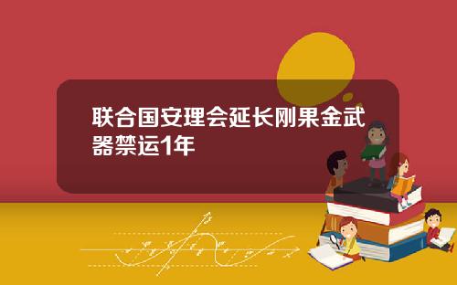 联合国安理会延长刚果金武器禁运1年