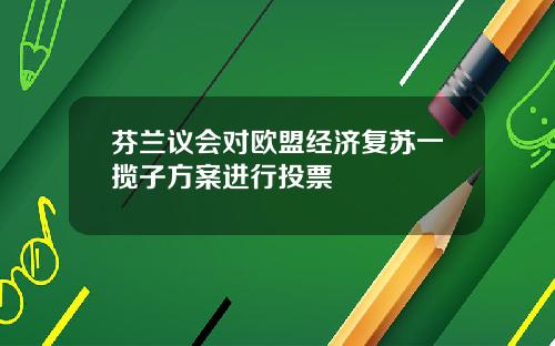 芬兰议会对欧盟经济复苏一揽子方案进行投票
