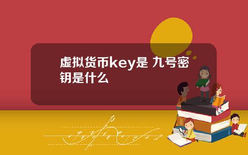 虚拟货币key是 九号密钥是什么