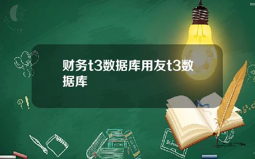 财务t3数据库用友t3数据库