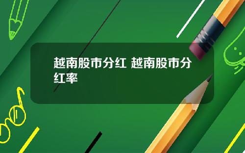 越南股市分红 越南股市分红率