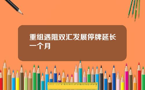 重组遇阻双汇发展停牌延长一个月