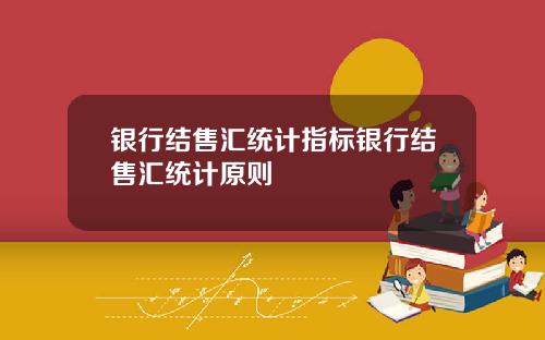 银行结售汇统计指标银行结售汇统计原则
