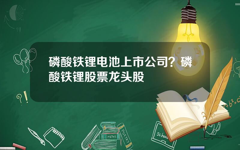 磷酸铁锂电池上市公司？磷酸铁锂股票龙头股