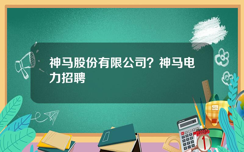神马股份有限公司？神马电力招聘